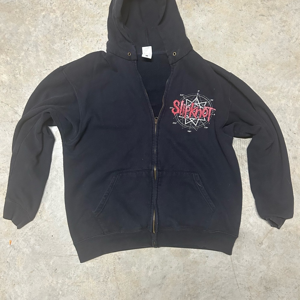 Vintage slipknot “THE GRAY CHAPTER” black zip up hoodie